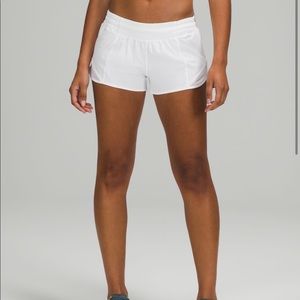 Lululemon Hotty Hot Low-Rise Lined Short in White
